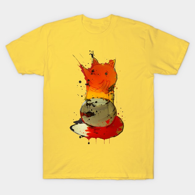 Fox and aquarium, art T-Shirt by Mammoths